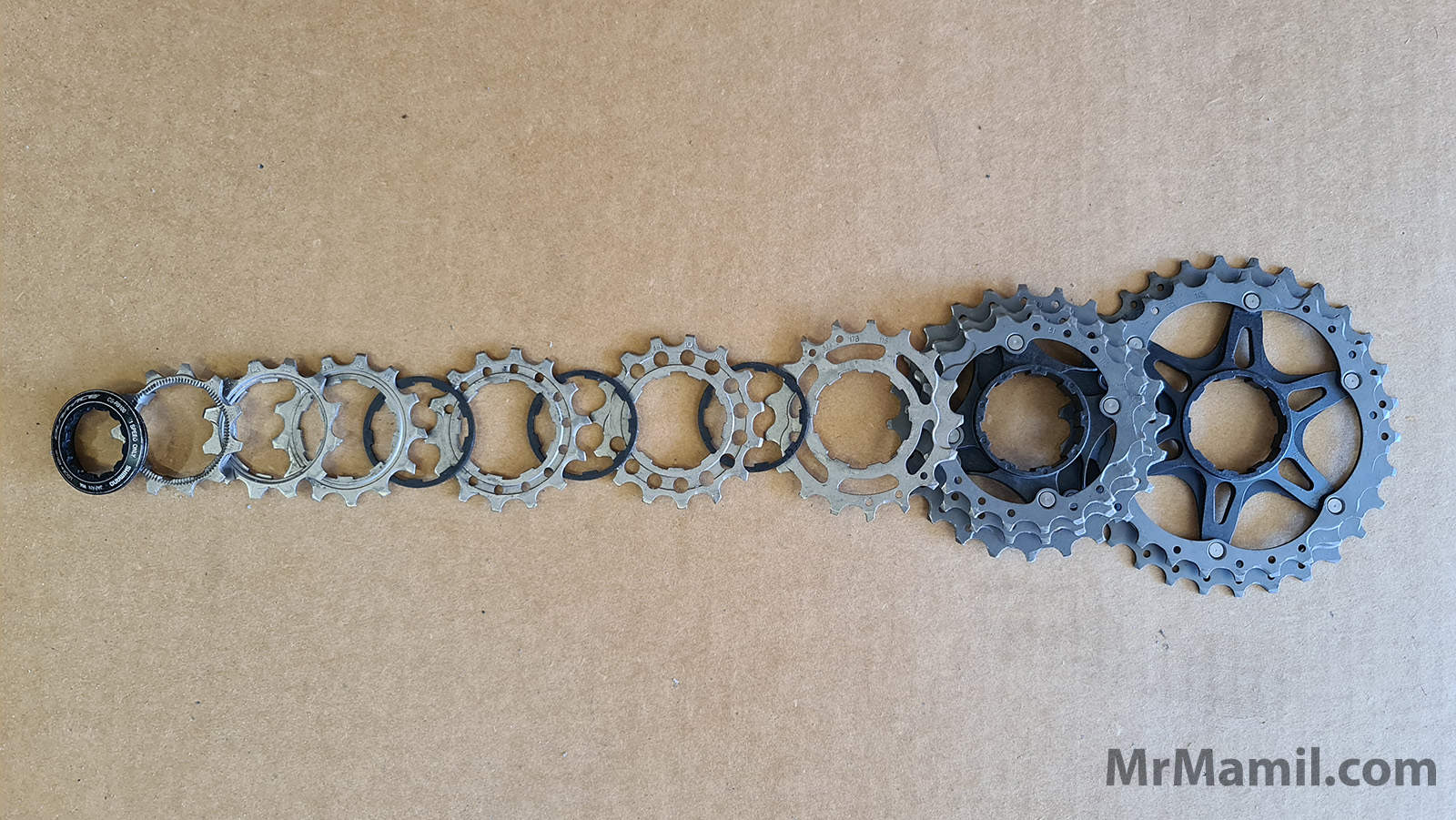Shimano Dura Ace 9100 Cassette Exploded View