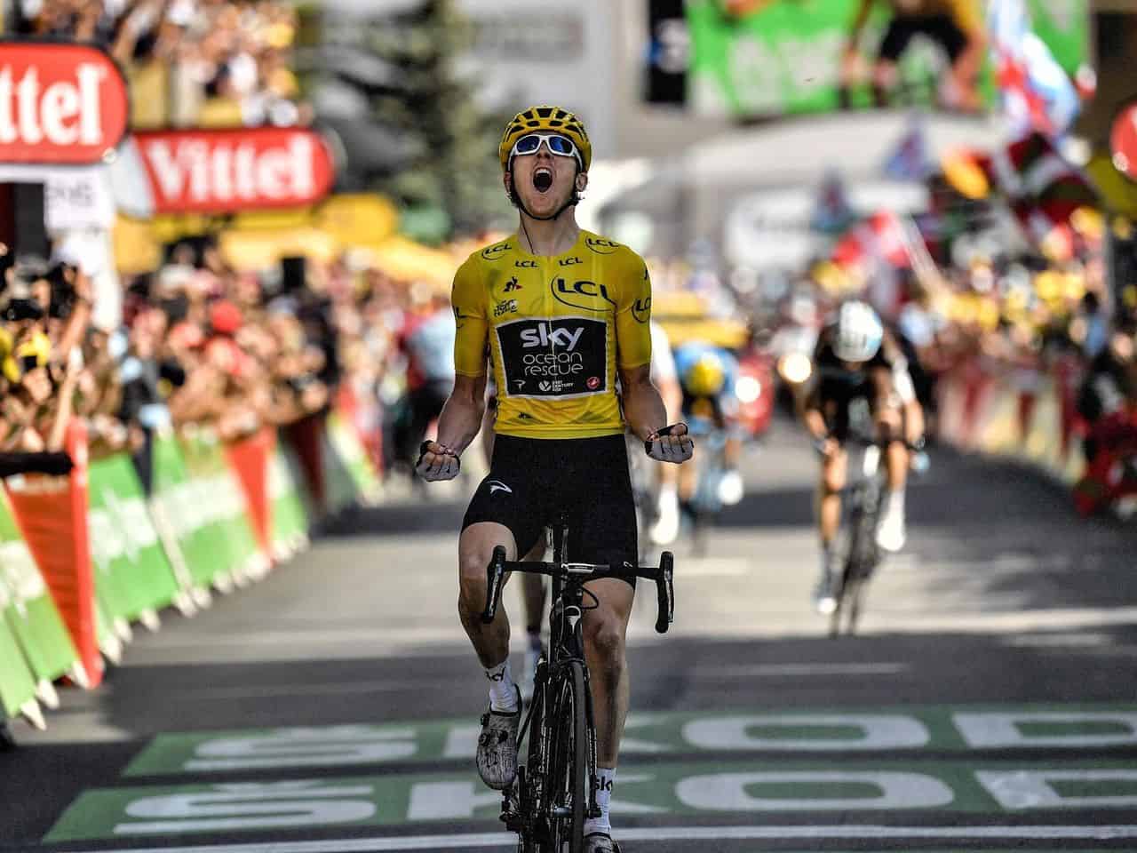 Geraint Thomas win on Col de Madeleine in 2018
