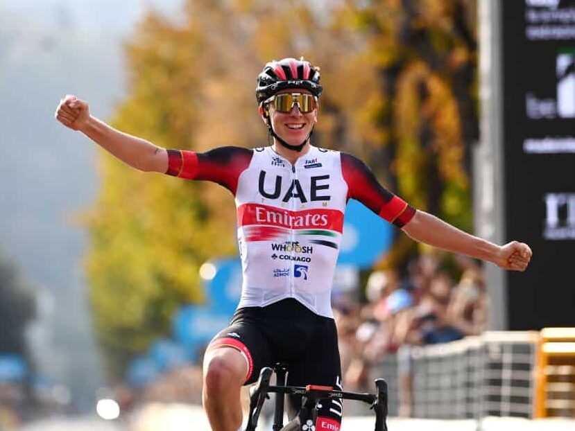 2022 Giro di Lombardia Winner Tadej Pogacar
