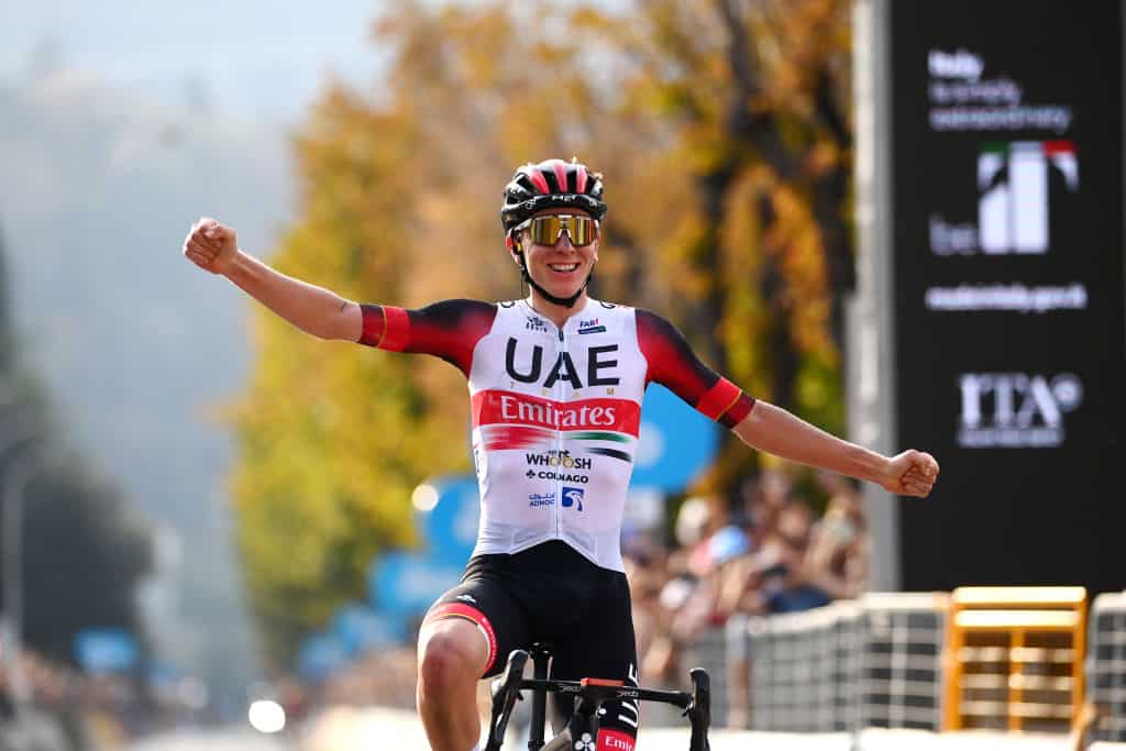 2022 Giro di Lombardia Winner Tadej Pogacar