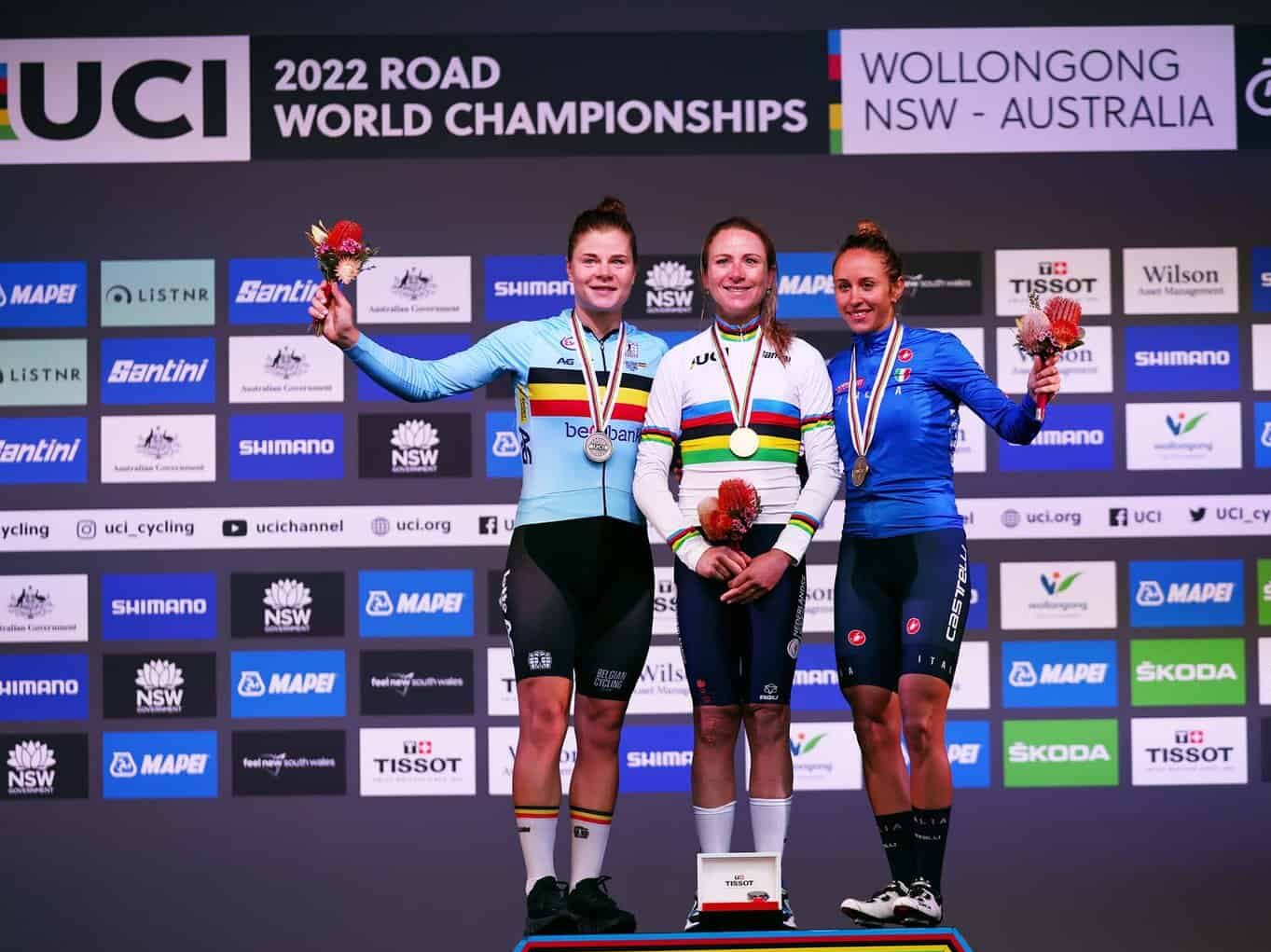 2022 UCI Road World Championship Women Winners