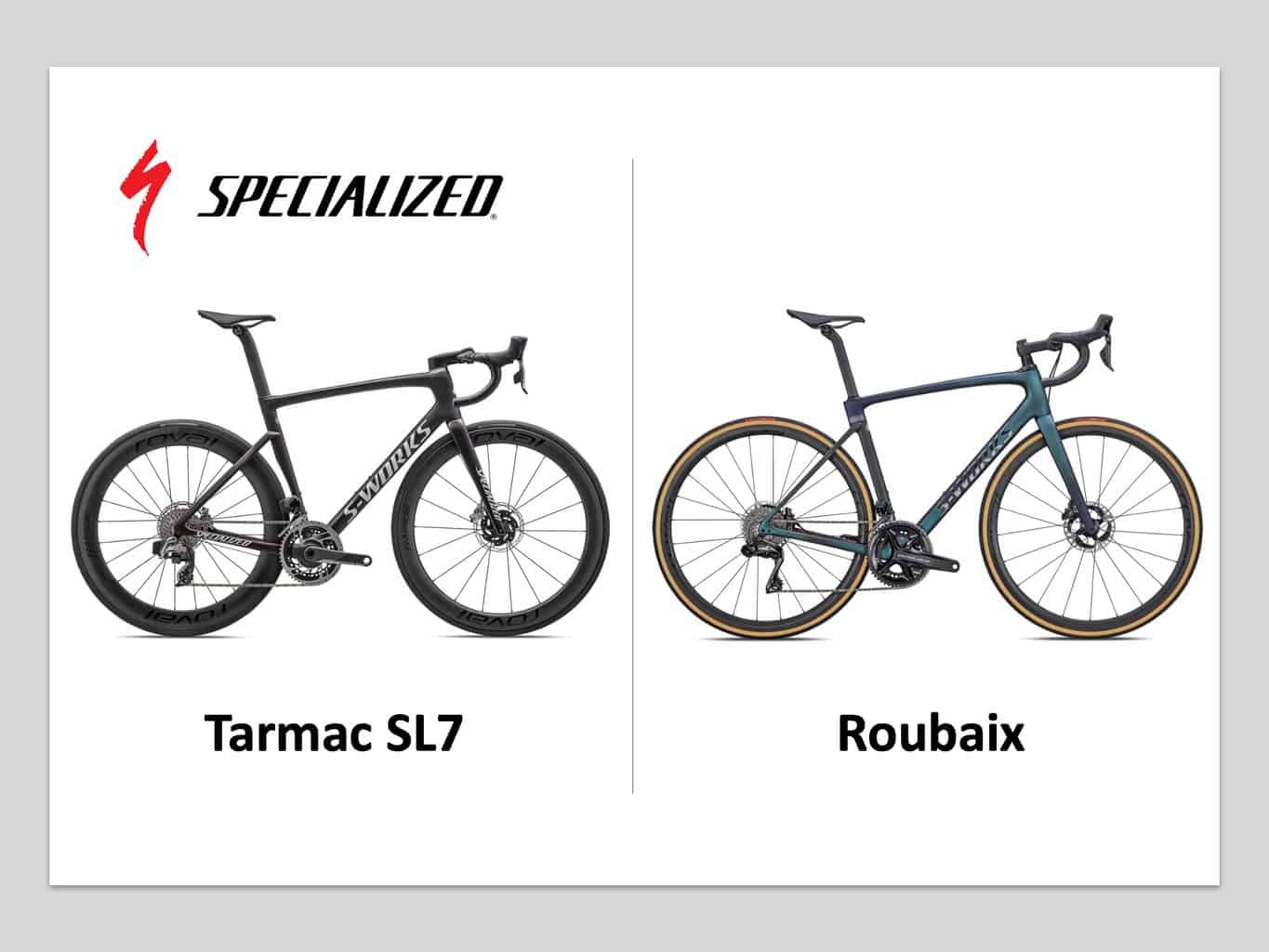 Specialized Tarmac SL7 vs Roubaix