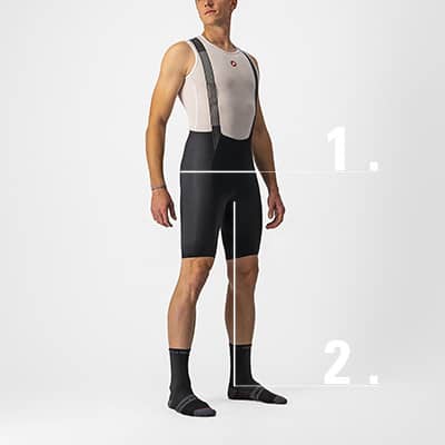 Castelli Sizing Men - Measuring Hips and Inseam