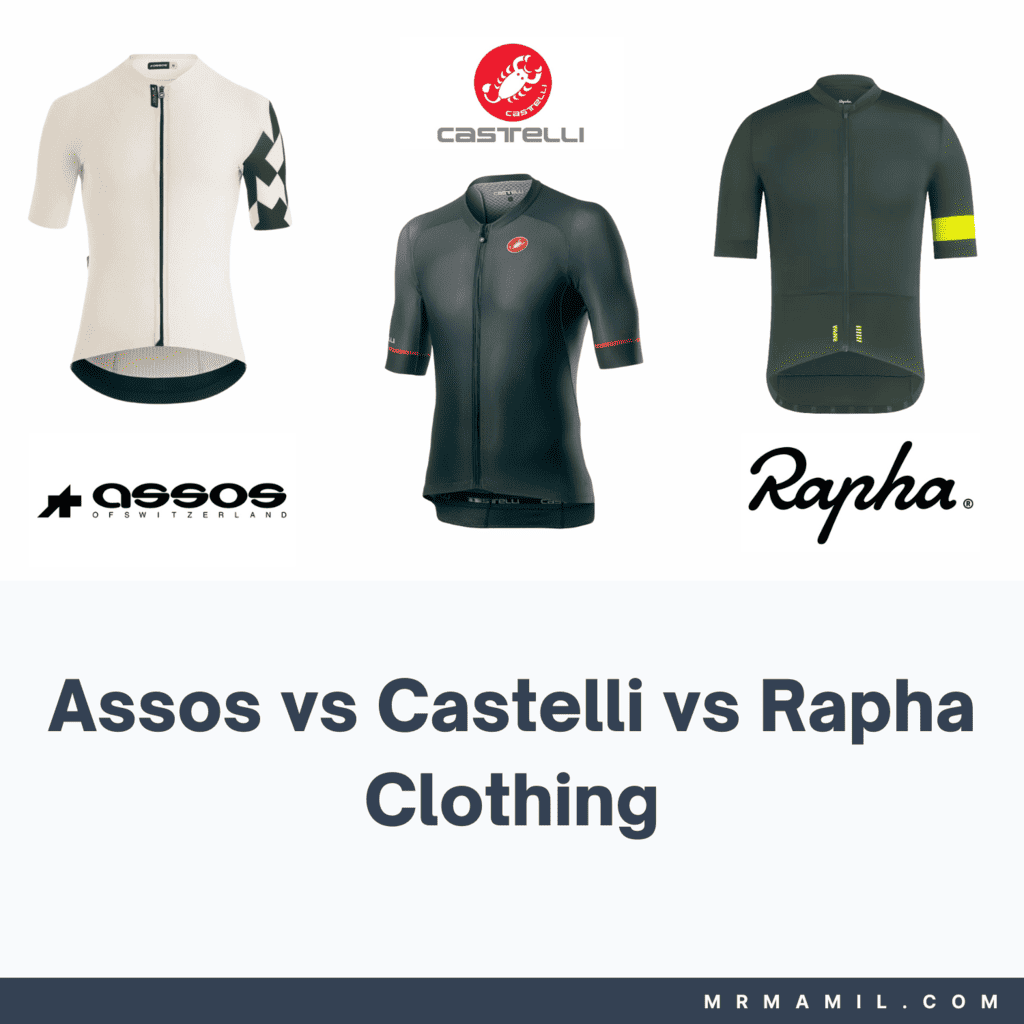 Assos vs Castelli vs Rapha Cycling Clothing