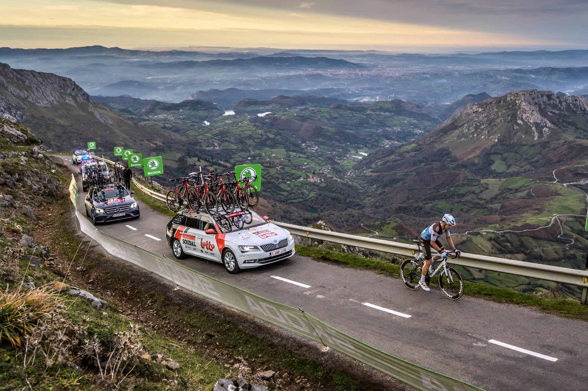 Angliru view from Summit Vuelta 2020