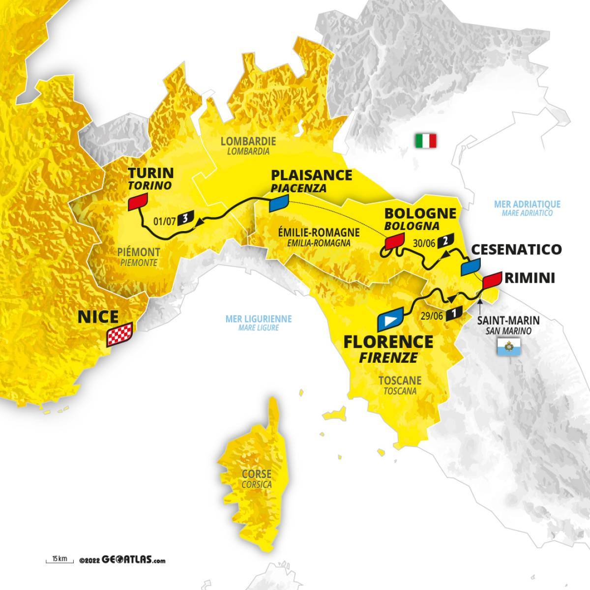 Tour de France 2024 Grand Depart Route