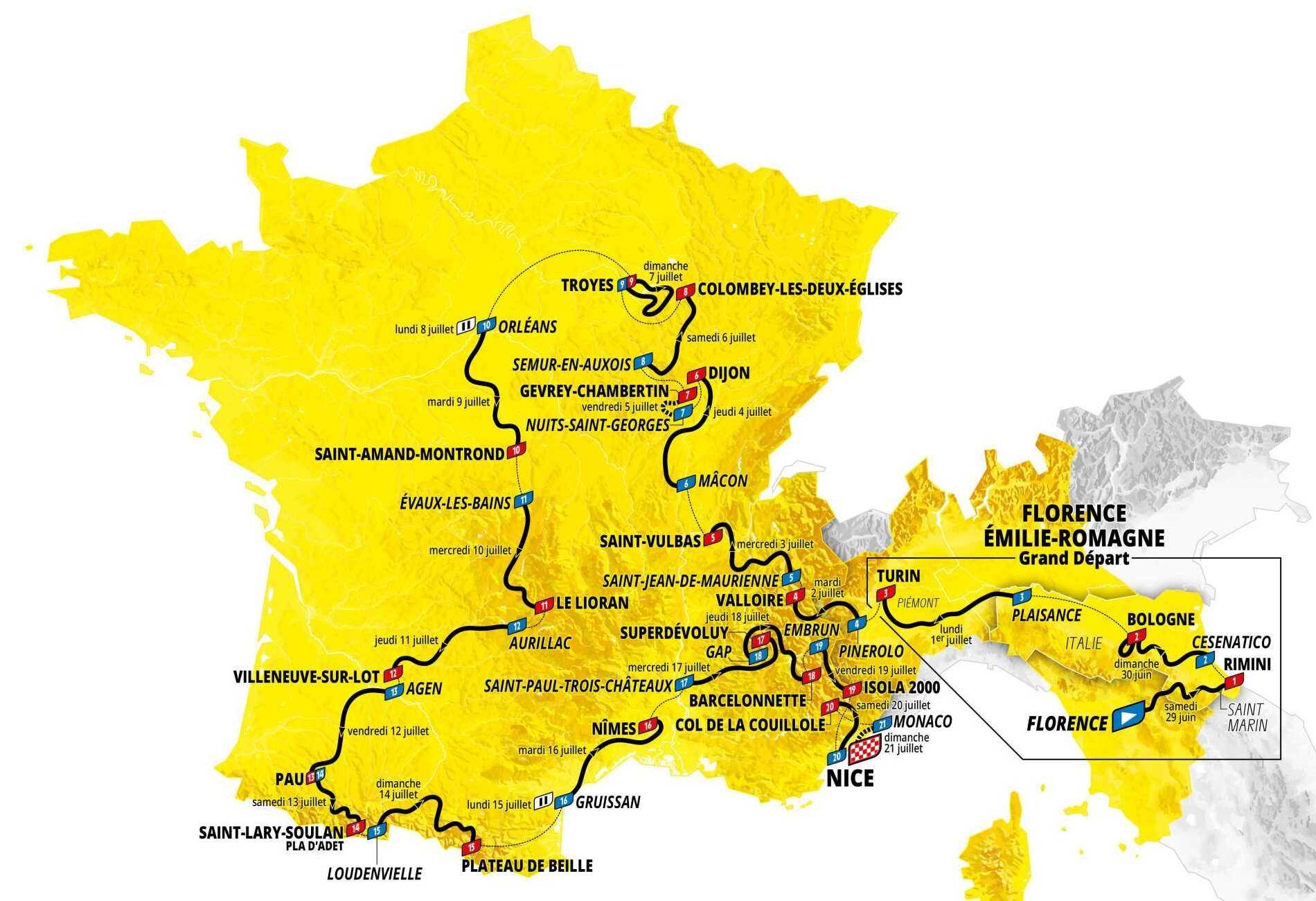 Tour de France 2024 Route